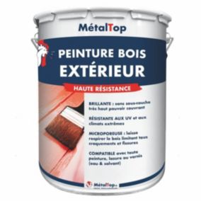 Peinture Bois Exterieur - Metaltop -  Rouge signalisation - Pot 15L