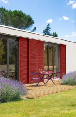 Peinture bois extérieur rouge basque RAL 3004 satin V33 Direct protect 2 L