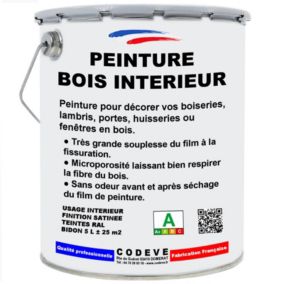 Peinture Bois Interieur -  4x5 L   - Codeve Bois - RAL 3005 - Rouge vin
