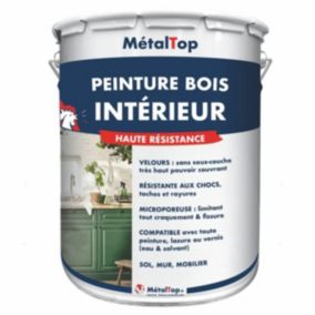 Peinture Bois Interieur - Metaltop -  Vert feuillage - Pot 1L