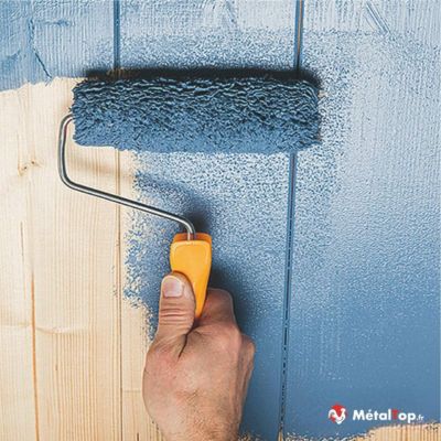 Peinture Bois Interieur - Metaltop -  Vert réséda - Pot 15L