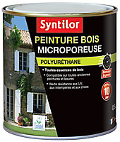 Peinture bois microporeuse intérieur extérieur brun normand Syntilor 0,5L