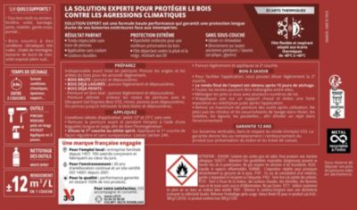 Peinture bois Solution expert gris galet satin V33 500ml