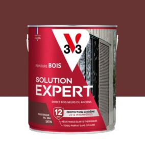 Peinture bois Solution expert rouge basque satin V33 2,5L
