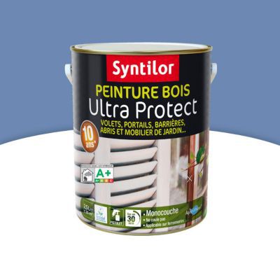 Peinture bois Syntilor Ultra Protect bleu lavande 2,5L ...