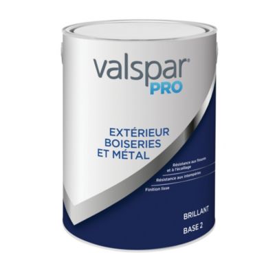 Peinture boiseries et métal extérieur Valspar Pro brillant base 2 - 5L