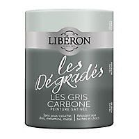 Peinture boiseries intérieur Liberon Dégradés gris carbone satin 0,6L