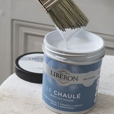 Peinture boiseries intérieur Libéron Le Chaulé gris colombe ultra mat 0,25L