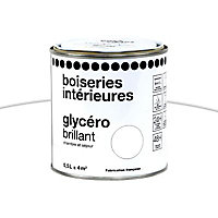 Peinture boiseries intérieures Glycéro Blanc brillant 0,5L