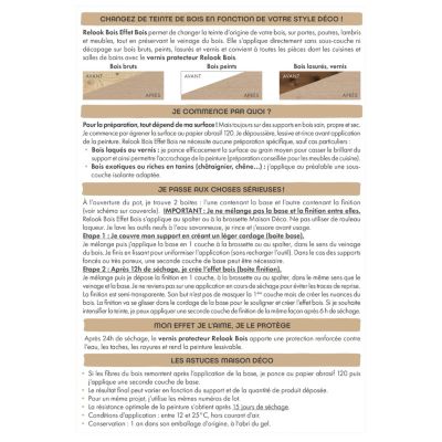 Peinture boiseries Maison Déco Relook bois effet bois naturel 750ml