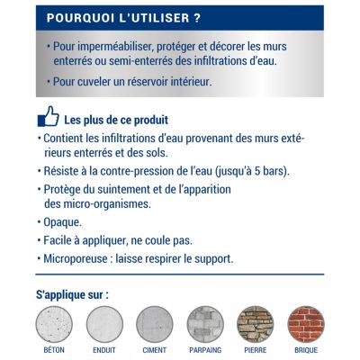 Peinture cave & sous-sol intérieur satin Ripolin 0,75L