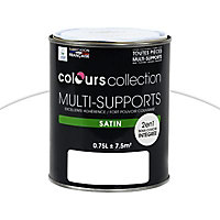 Peinture Colours multi-supports blanc satin 0,75L