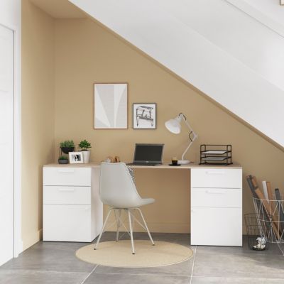 Peinture couleur 2 en 1 velours GoodHome beige cannage 2,5L