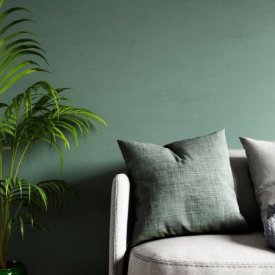 Peinture couleur 2 en 1 velours GoodHome fort eucalyptus 2,5L