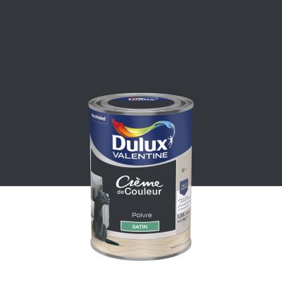 Peinture couleur murs, boiseries et radiateurs Crème de couleur Dulux Valentine framboise mat velouté 1,25L