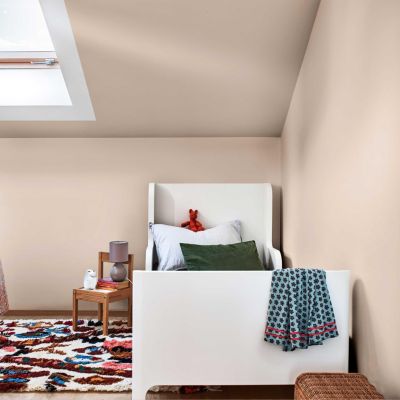 Peinture couleur murs, boiseries et radiateurs Crème de couleur Dulux Valentine lin intense mat velouté 1,25L