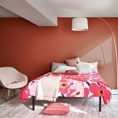 Peinture couleur murs, boiseries et radiateurs Crème de couleur Dulux Valentine tomette satin 1,25L