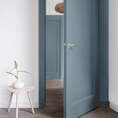 Peinture couleur murs et boiseries color resist Dulux Valentine bleu gris mat 2,5L