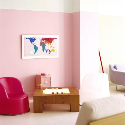 Peinture couleur murs et boiseries color resist Dulux Valentine rose paradis mat 2,5L