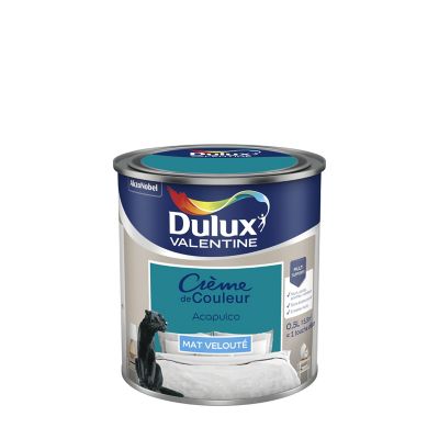Peinture Crème de Couleur Dulux Valentine mat acapulco 0,5L