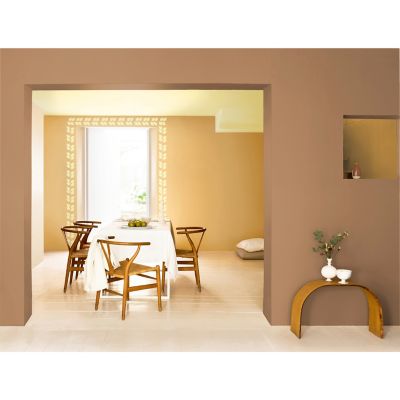 Peinture Crème De Couleur Dulux Valentine mat blanc cassé 2,5L