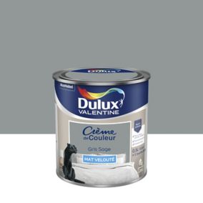 Peinture Crème de Couleur Dulux Valentine mat gris sage 0,5L