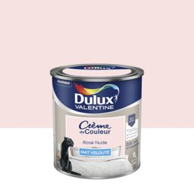 Peinture Crème de Couleur Dulux Valentine mat rose nude 0,5L