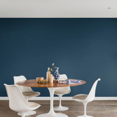 Peinture Crème De Couleur Dulux Valentine satin bleu paon 2,5L + 20% gratuit