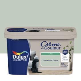 Peinture Crème De Couleur Dulux Valentine satin douceur de l'aube 2,5L