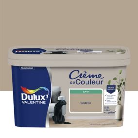 Peinture Crème De Couleur Dulux Valentine satin gazelle 2,5L