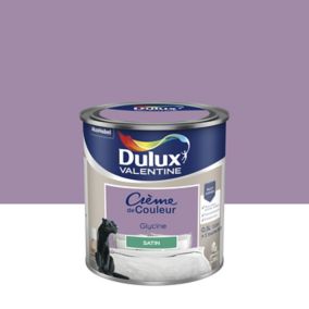 Peinture Crème de Couleur Dulux Valentine satin glycine 0,5L