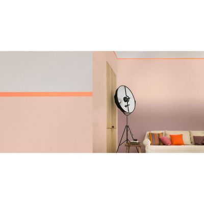 Peinture Crème De Couleur Dulux Valentine satin béton gris 2,5L + 20% gratuit