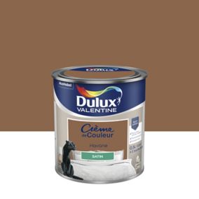 Peinture Crème de Couleur Dulux Valentine satin havane 0,5L