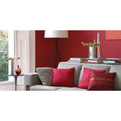 Peinture Crème De Couleur Dulux Valentine satin rouge madras 2,5L