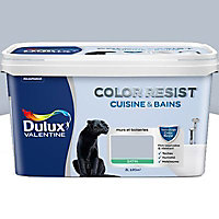 Peinture cuisine et salle de bain Dulux Valentine Color resist galet poli satin 2L