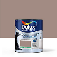 Peinture cuisine et salle de bain Dulux Valentine Color resist taupe satin 0,75L