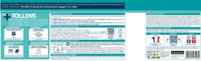 Peinture cuisine et salle de bains blanc satin 2,5L Tollens