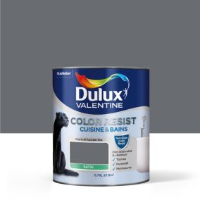 Peinture cuisine et salle de bains Dulux Valentine Color Resist anthracite satin 0,75L