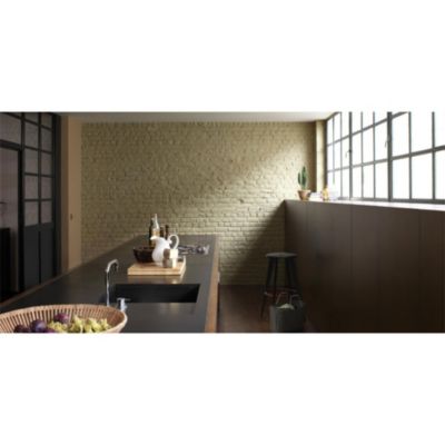 Peinture cuisine et salle de bains Dulux Valentine Color Resist béton gris satin 2L