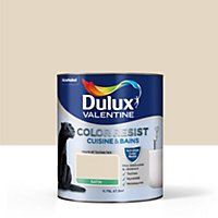 Peinture cuisine et salle de bains Dulux Valentine Color Resist cocon satin 0,75L