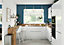 Peinture cuisine et salle de bains GoodHome bleu Antibes satin 2,5L