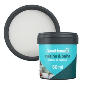 Peinture cuisine et salle de bains GoodHome gris Hempstead satin 50ml