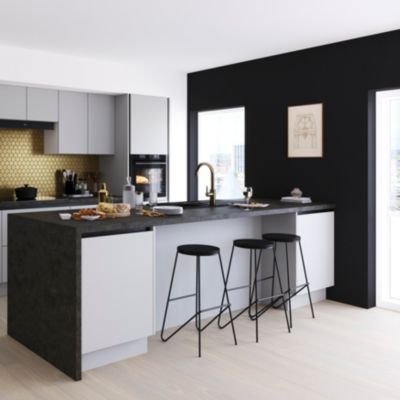 Peinture cuisine et salle de bains noir liberty satin GoodHome Premium 0.75 l