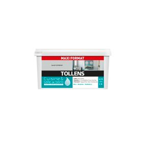 Peinture cuisine et salle de bains Tollens gris galet d'étretat satin 2.5L