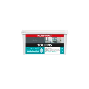 Peinture cuisine et salle de bains Tollens gris titane satin 2.5L