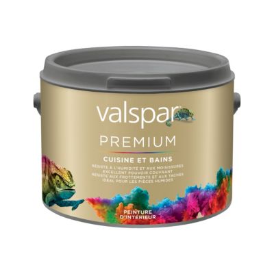 Peinture cuisine et salle de bains Valspar premium mat base A 2,5L
