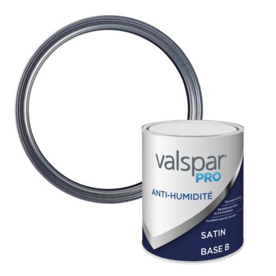 Peinture cuisine et salle de bains Valspar Pro satin base B 1L