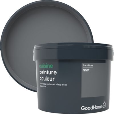 Peinture Cuisine Goodhome Gris Hamilton Mat 2 5l Castorama