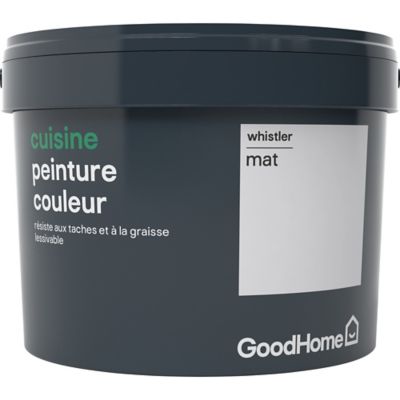 Peinture cuisine GoodHome gris Whistler mat 2,5L