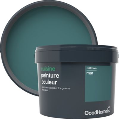 Peinture cuisine GoodHome vert Milltown mat 2,5L